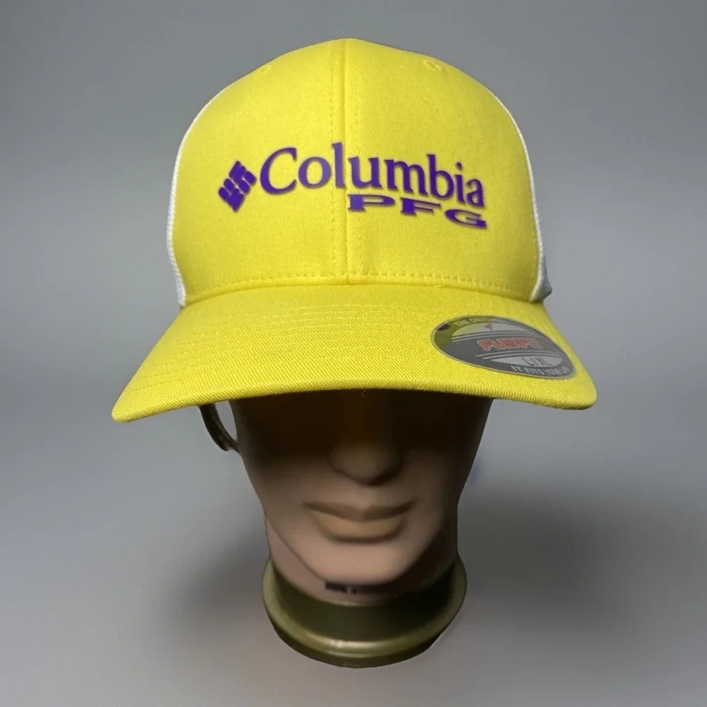 *NWT Columbia‎ PFG Cap Louisiana State University LSU Tigers Yellow LARGE / XL